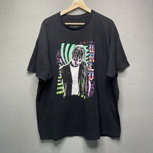 Juice Wrld Pop Art Graphic Rap Tee XXL Black